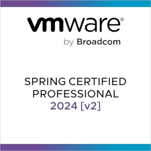 The badge you attain from Spring certification